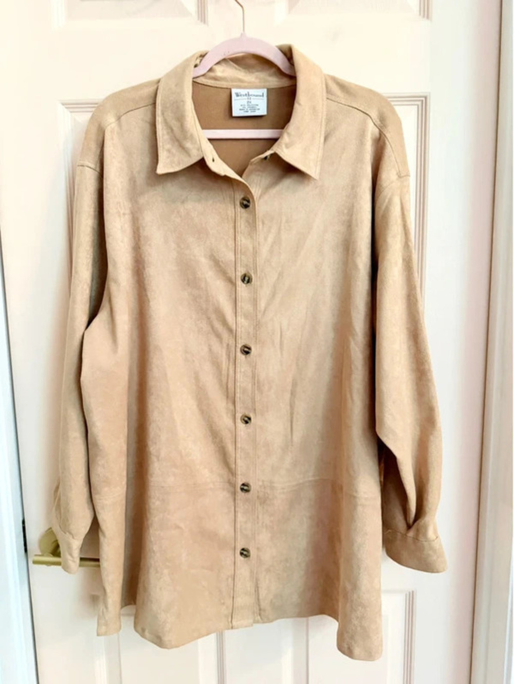 $5 SALE Tan vegan suede westbound jacket